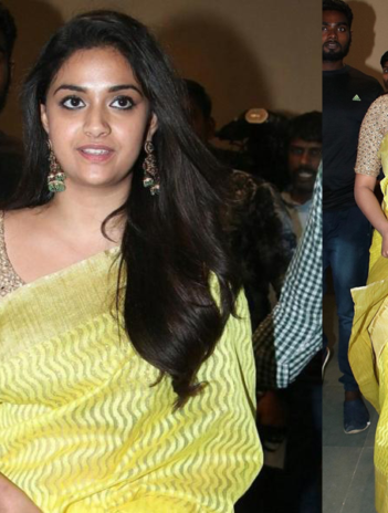 Keerthi Suresh in Saree - Unseen and Glamorous Photos