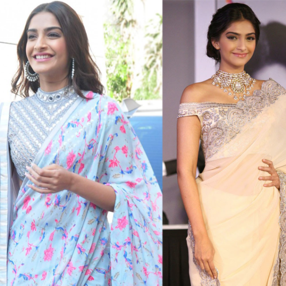 Sonam Kapoor by Saree - Chic and Stylish Traditional Look