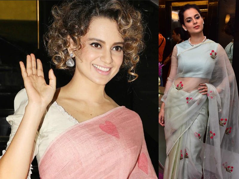 Stunning look of Kangana Ranaut in Saree collection with images