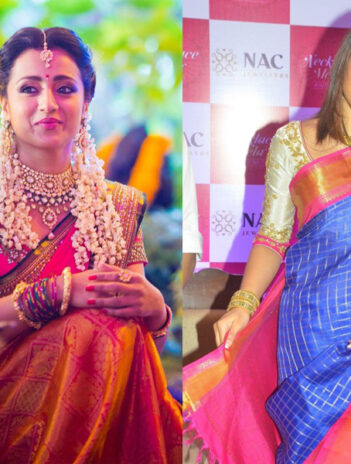 Top 9 Unforgettable Looks of Actress Trisha Wearing a Saree