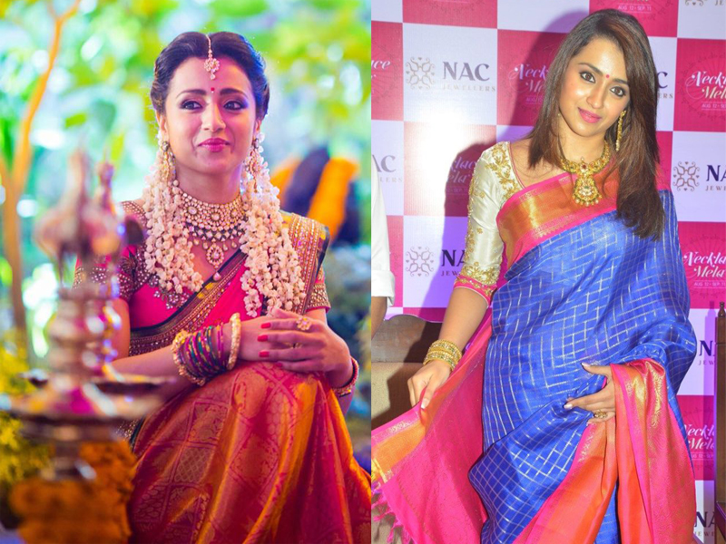 Top 9 Unforgettable Looks of Actress Trisha Wearing a Saree