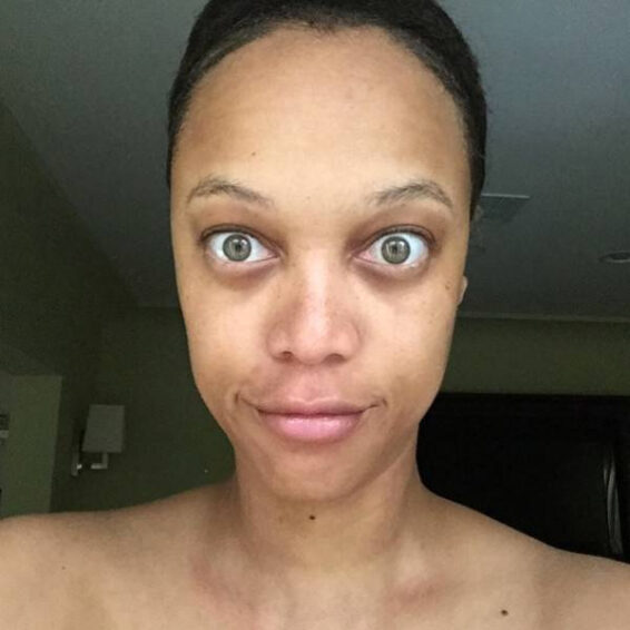 12 Beautiful Photos of Tyra Banks Without Makeup