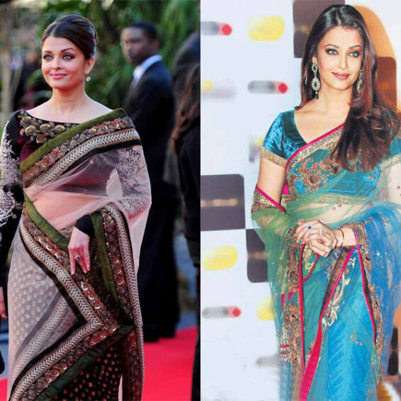 Aishwarya Rai Never Seen in Saree