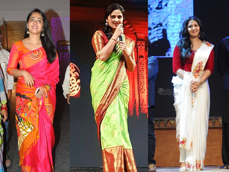 Anushka Shetty in Saree - 15 Unprecedented Beautiful Looks!