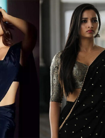 10 Bold and Beautiful Bollywood Divas in Black Sarees
